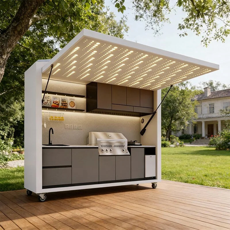 Prefab Outdoor Kitchens Kitchen Outdoor Set Stainless Steel Outdoor Kitchen Black