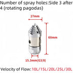 G3/8 Internal Thread Sewer Cleaning Nozzle Pipeline Dredging Tool High Pressure Cleaning Machine Nozzle Stainless steel Material
