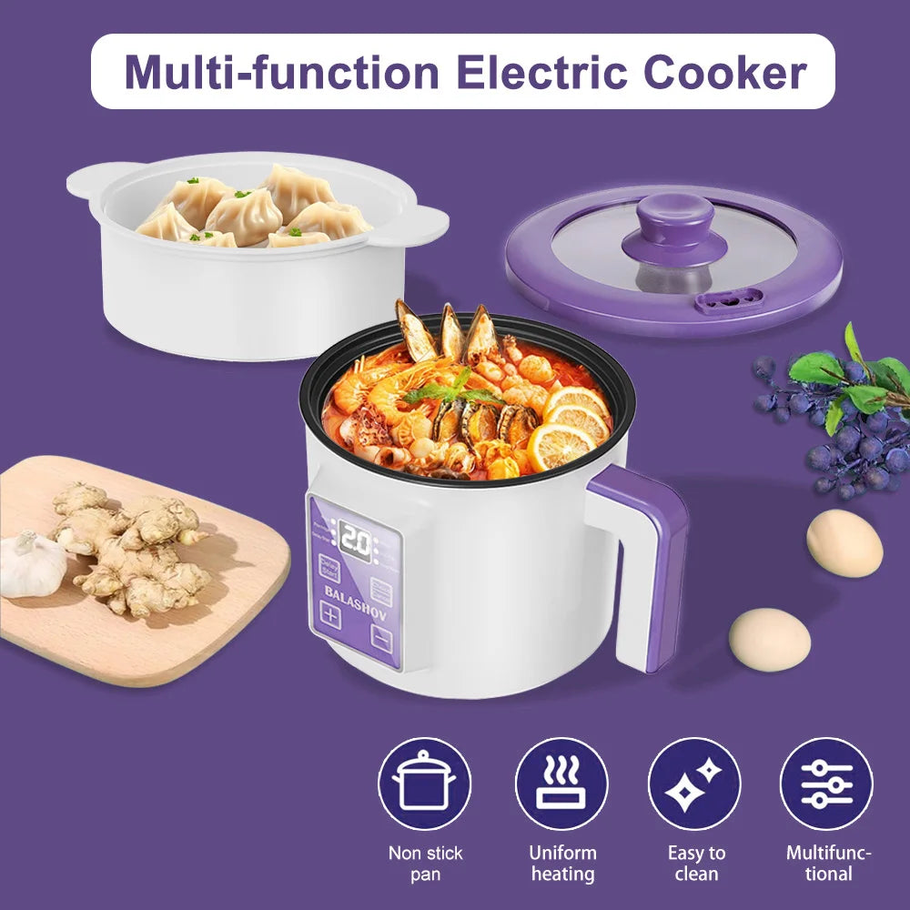 220V Smart Electric Rice Cooker Household Multicooker Steamer Double Layer Rice Cooker Auto Rice Cooker Appliances for Kitchen