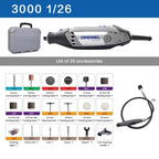 Dremel 3000 1/26 Mini Angle Grinder Rotary Power Tools Multifunctional 5 Speed Polishing Electric for Wood Carving Tools Sets