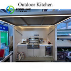 Outdoor Kitchen Factory Hot-selling Electric Smart Module Garden Cabinet Integrated Aluminum Alloy Kitchen Cabinet Set customize