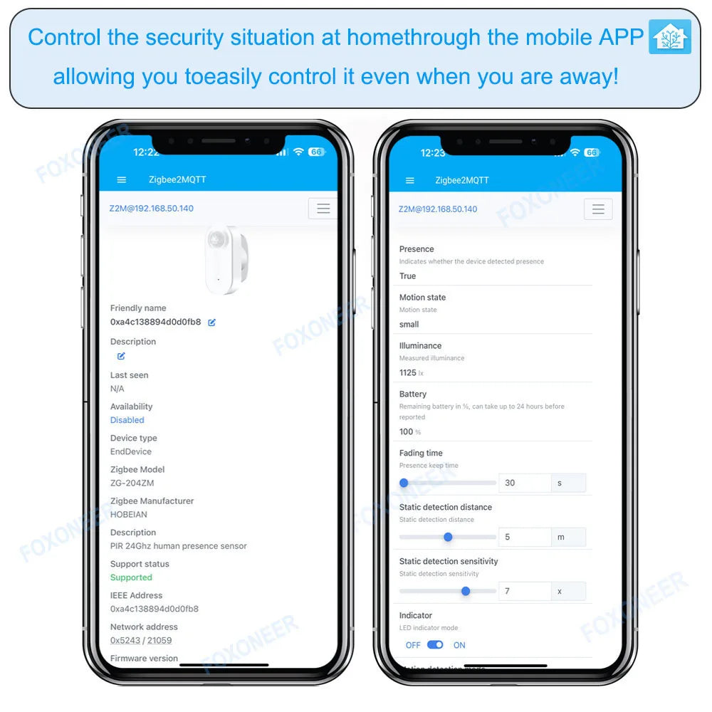 Zigbee Human Presence+PIR Motion Detection Sensor Luminance Detector Smart Radar 24GHz mmWave Support Home Assistant Google