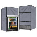 210D Oxford Cloth Outdoor Refrigerator Cover Outdoor Equipment Protection Convenient Storage Options Enhanced Airflow Design