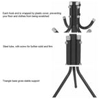 Multi Hook Metal Coat Hat Rack Tree Stand Clothes Bag Hanger Organizer for Home Bedroom