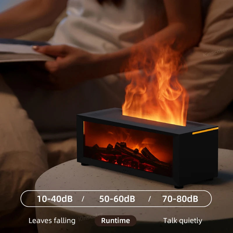 Creative Fireplace Air Humidifier & Essential Oil Diffuser with LED & Remote