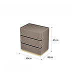 3 4 5 drawers Saddle leather Storage locker household living room drawer cabinet Italian light luxury wood Dressers Furniture