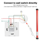 Automatic Electric Roller Curtain Motor for 38mm Tube Blinds Shutter Control by Switch Suit for 100V to 240V