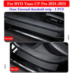 For BYD Yuan UP Pro 2024 2025 Car Door Threshold Strip Protective Stickers Door Trunk Scratch Trampling Resistant Stickers Pad
