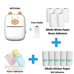 Portable Mini Thermal Photo Printer Cordless Label Printer Rechargeable Design Compact for Text Photos and Symbols for Printing