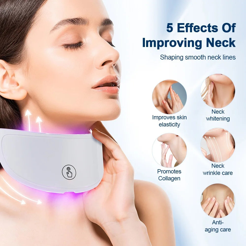 7-Color LED Face & Neck Light Therapy Mask | AlluCanFind