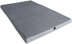 Colchón Plegable Viscoelástica Cierre y Asa 120 x 190 x 10 cm con Espuma D25 extrafirme en Loneta Pre