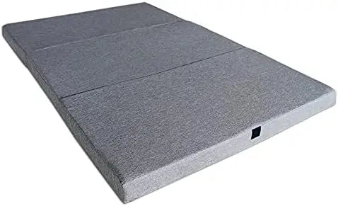Colchón Plegable Viscoelástica Cierre y Asa 120 x 190 x 10 cm con Espuma D25 extrafirme en Loneta Pre