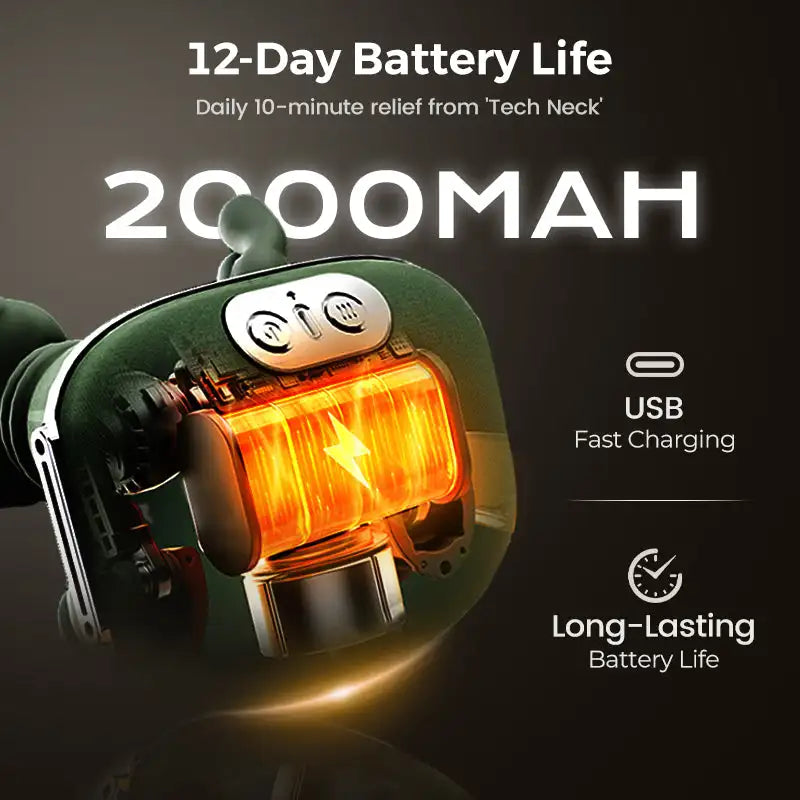 3D Neck & Shoulder Massager with Soothing Heat Deep Tissue Kneading for Back & Neck Pain Relief,Bionic Neck Shoulder Massager