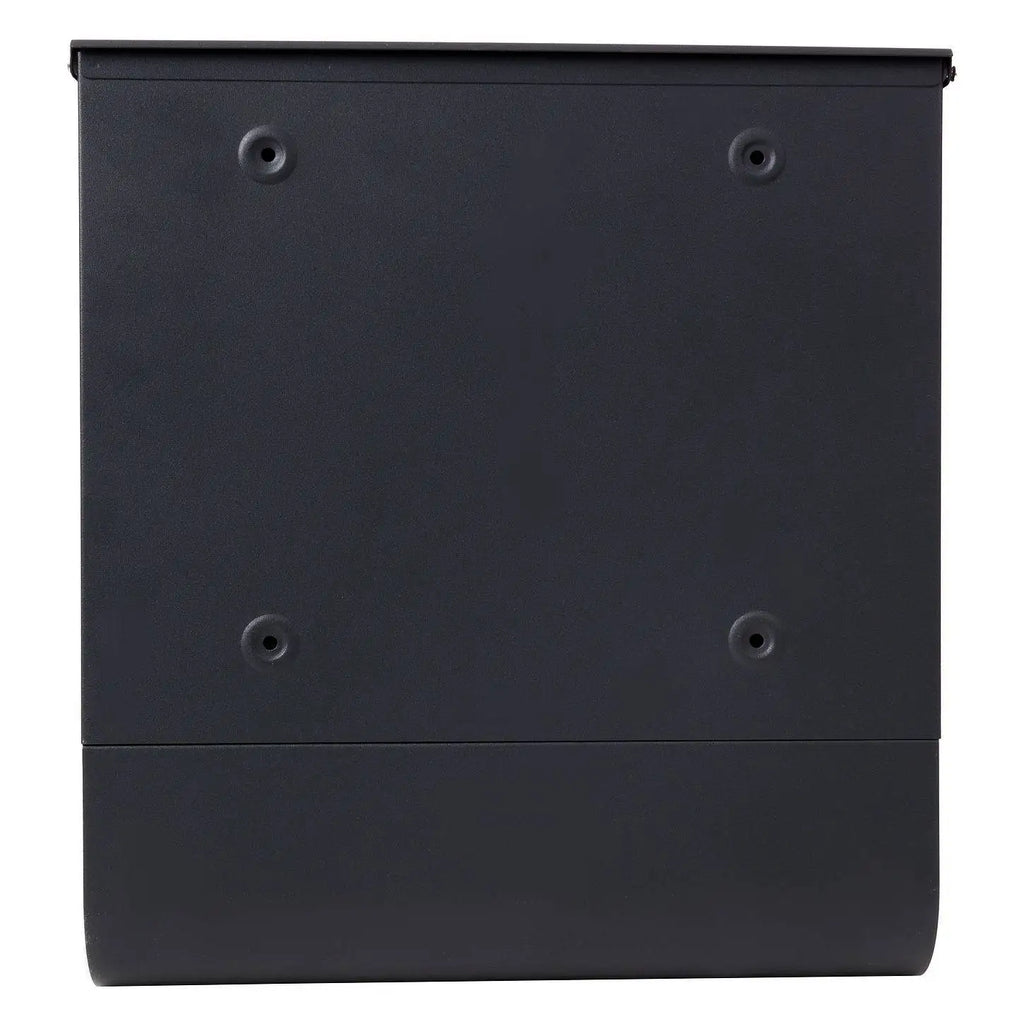 Mail box for newspapers Post Office anthracite newspaper AMSTERDAM address window and viewfinder galvanized steel key