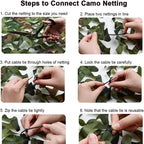 Camo Net Fence Panels Faux Privacy Fence Screen Camouflage Netting For Home Outdoor Garden Balcony Decor Sunshade Cover