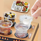 3D Pretend Play Kitchen Toys DIY Role Play Mini Fast Food Model Toy Funny Reusable Simulation Food Toys Doll House Kitchen