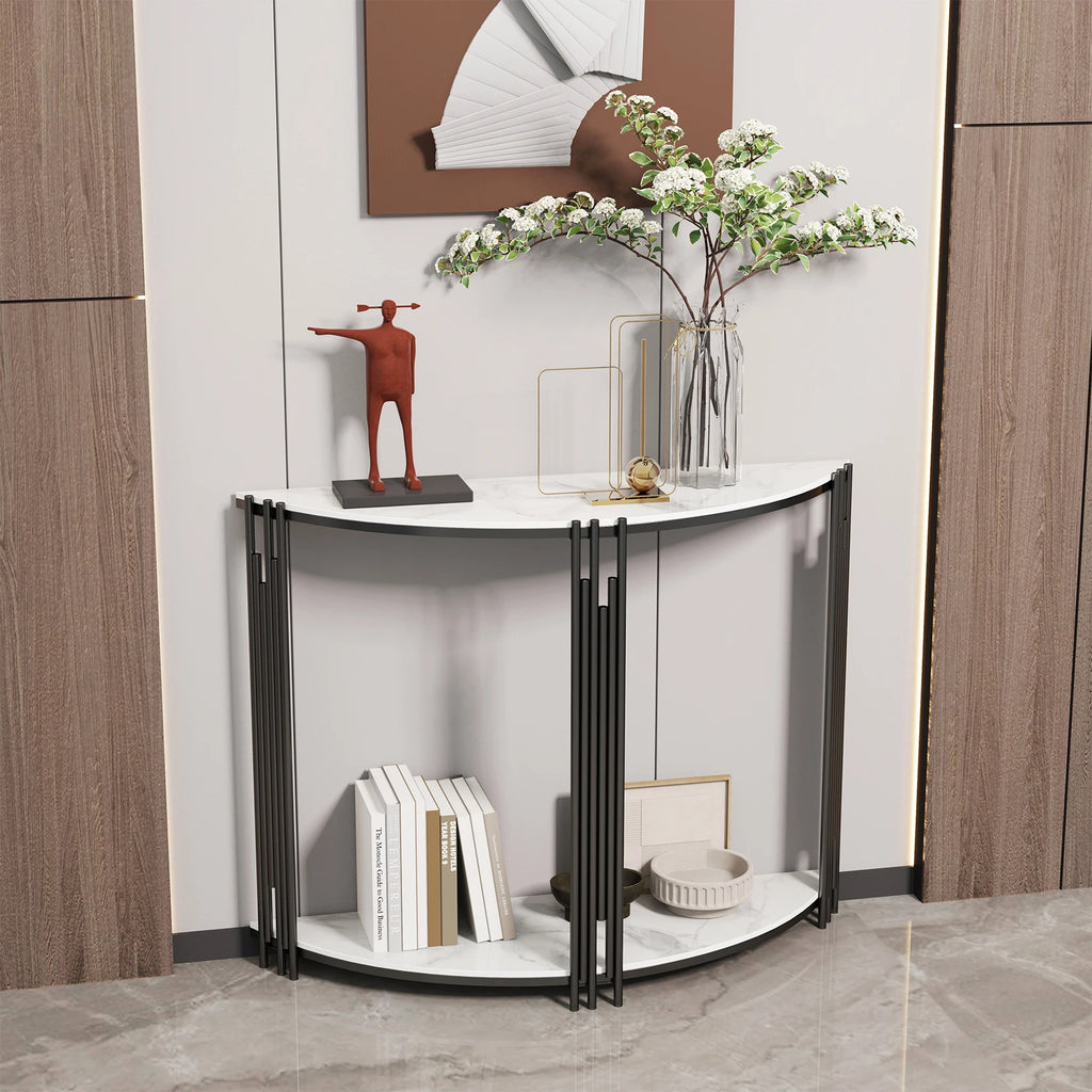 Modern Half Moon Console Table