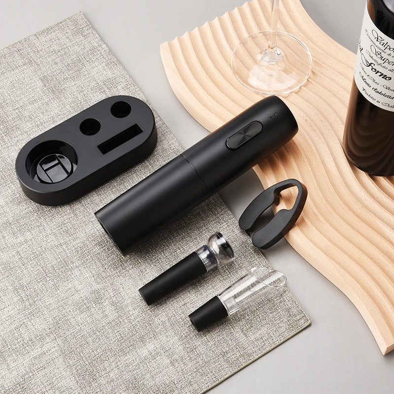 Electric Wine Bottle Opener Automatic Red Wine Corkscrew with Charging Base or Battery Powered Wine Tools Kitchen Products