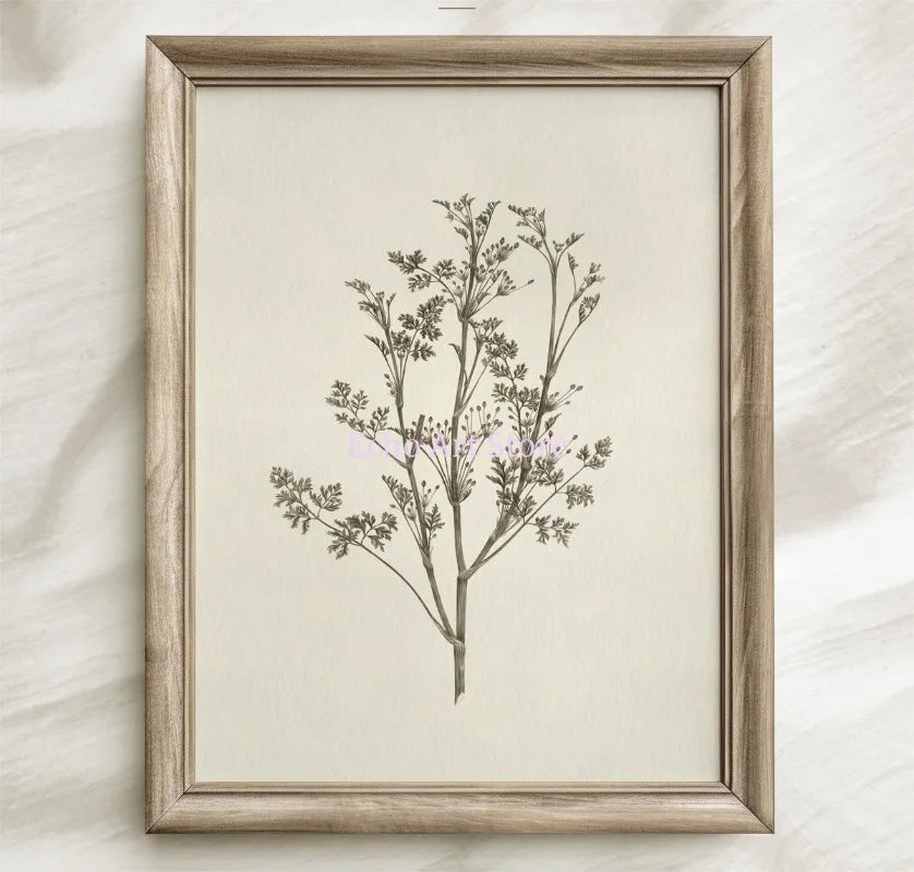 Vintage Neutral Floral Beige Botanical Flower Leaf Poster and Prints Canvas Printing Wall Art Picture for Living Room Home Decor