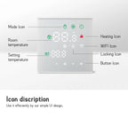 Tuya Thermostat WiFi Gas Boiler Warm Floor Heating Temperature Controller Smart Thermoregulator Work With Alice Alexa GoogleHome