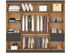 Wardrobe Couple 8 Doors 4 Drawers Araplac Port