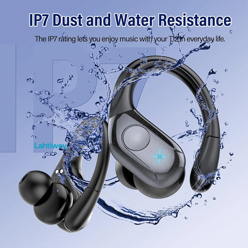 Wireless Earbuds Bluetooth Headphones, TWS Ear Buds with Deep Bass, 75H Playtime, Power Display, IPX7 Waterproof in Ear Earphone