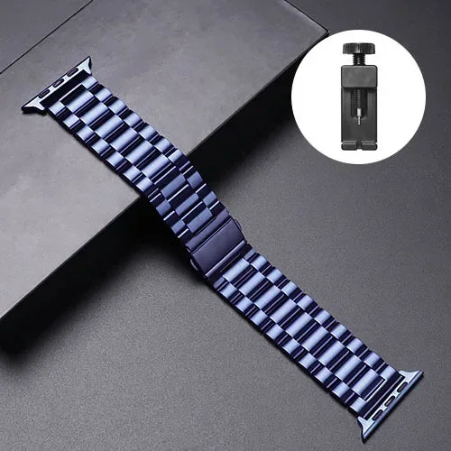 Stainless Steel Apple Watch Band - Metal Bracelet for 38-49mm Series 4-Ultra 2 | AlluCanFind