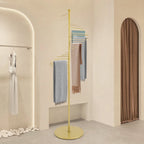 Iron Scarf Display Rack - Floor Standing Spiral Display Rack Clothing Store Hanging Scarf Display Rack Pants Rack
