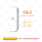 10G Human Motion Sensor Tuya Zigbee MmWave Radar Detector with Luminance Temperature Humidity Sensor Upgarded PIR Sensor
