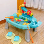 Kids Kitchen Sink Toys Tap Water Electric Faucet Dishwasher Toy Pretend Play Food Floating Fishing Toy Role Playing Girls Gift