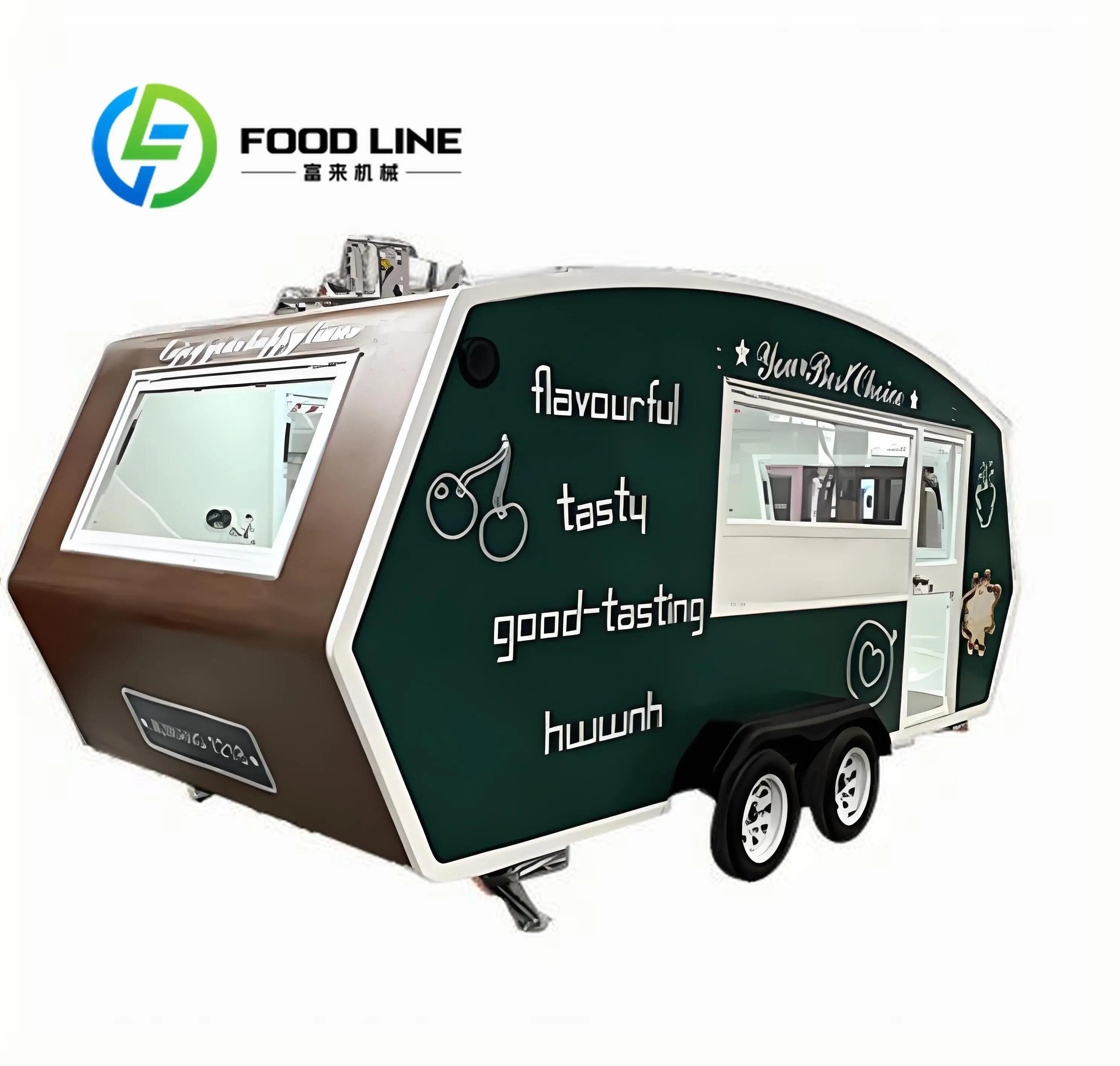 Mobile Food Trailer Kitchen for Outdoor Camping Fast Food Snack Hotdog Vending Alien Dining Car Customized Kitchen Supplies