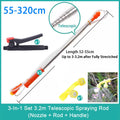 New Retractable 2.2/3.2m Spraying Rod For Hand Pressure Sprayer Outdoor Garden Pesticide Spray Tree Watering Can Accessories