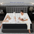 King Hybrid Mattress 10" Thick – Pocketed Coils & Memory Foam Motion-Free Bed (Gel Cooling, 10-Year Warranty)