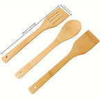 Kitchenware Set Bamboo Spatula Spoon Non-Stick Cooking Spatula Bamboo Spatula Cooking Utensils