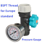 Water Flow Meter Measure Gallon/Liter Consumption and Flow Rate for Outdoor Garden Hose Watering RV Water Tank Filling