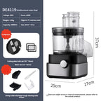Commercial Electric Vegetable Cutter - Multi-function Dicing/Slicing/Grinding Machine for Restaurant Kitchen