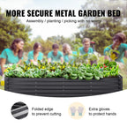 VEVOR Raised Garden Bed Outdoor Planting Boxes with Open Base for Growing Flowers/Vegetables in Backyard/Garden/Patio/Balcony