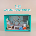 Simulation kitchen Toys 1 12 Scale Dollhouse Furniture Container Miniature Bathroom Bedroom Living Room Scene Decoration