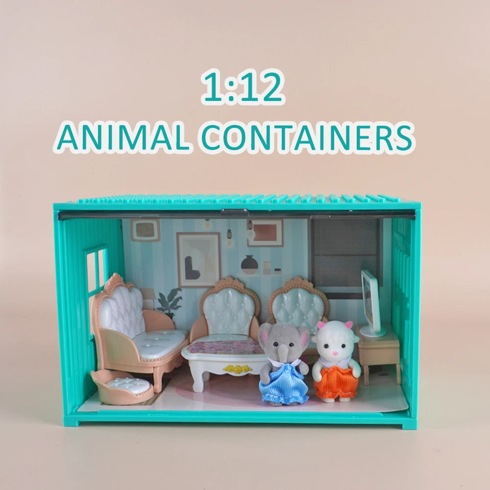 Simulation kitchen Toys 1 12 Scale Dollhouse Furniture Container Miniature Bathroom Bedroom Living Room Scene Decoration