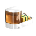 with Drain Tray Wall Mounted Soap Dispenser Large Capacity with Sponges Holder Dishwashing Liquid Holder Space Saving Waterproof