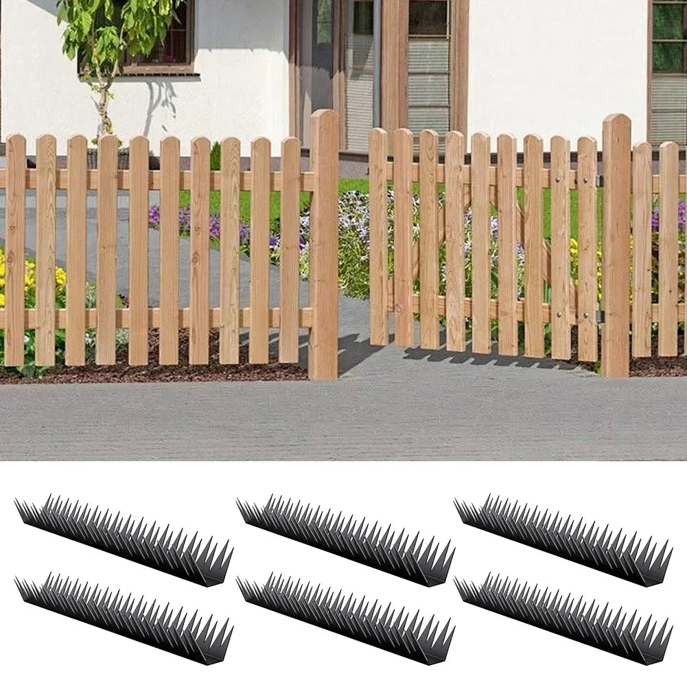 6pcs Anti Climb Fence Spikes Security Garden Fence Protection Metal Fence Spikes Easy Installation Effective Deterrent Accessory