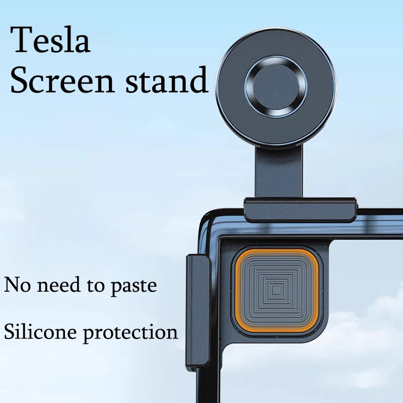Car Mobile Phone Holder Universal Car Display Screen For BYD Tesla Model 3/Y/S/X Scalable Phone Stents 360 Rotatable GPS Bracket