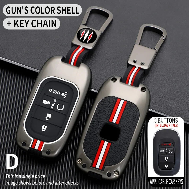 for Honda CR-V Civic Accord HR-V CR-V CRV HRV Fit City Odyssey XRV Hrv Metal Car Key Cover Fob Case Shell 2023 2024