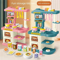 Complete Kitchen Toy Set With Multiple Accessories And Storage Box Designed For Kids Pretend PlayImagination And Learning A2UB