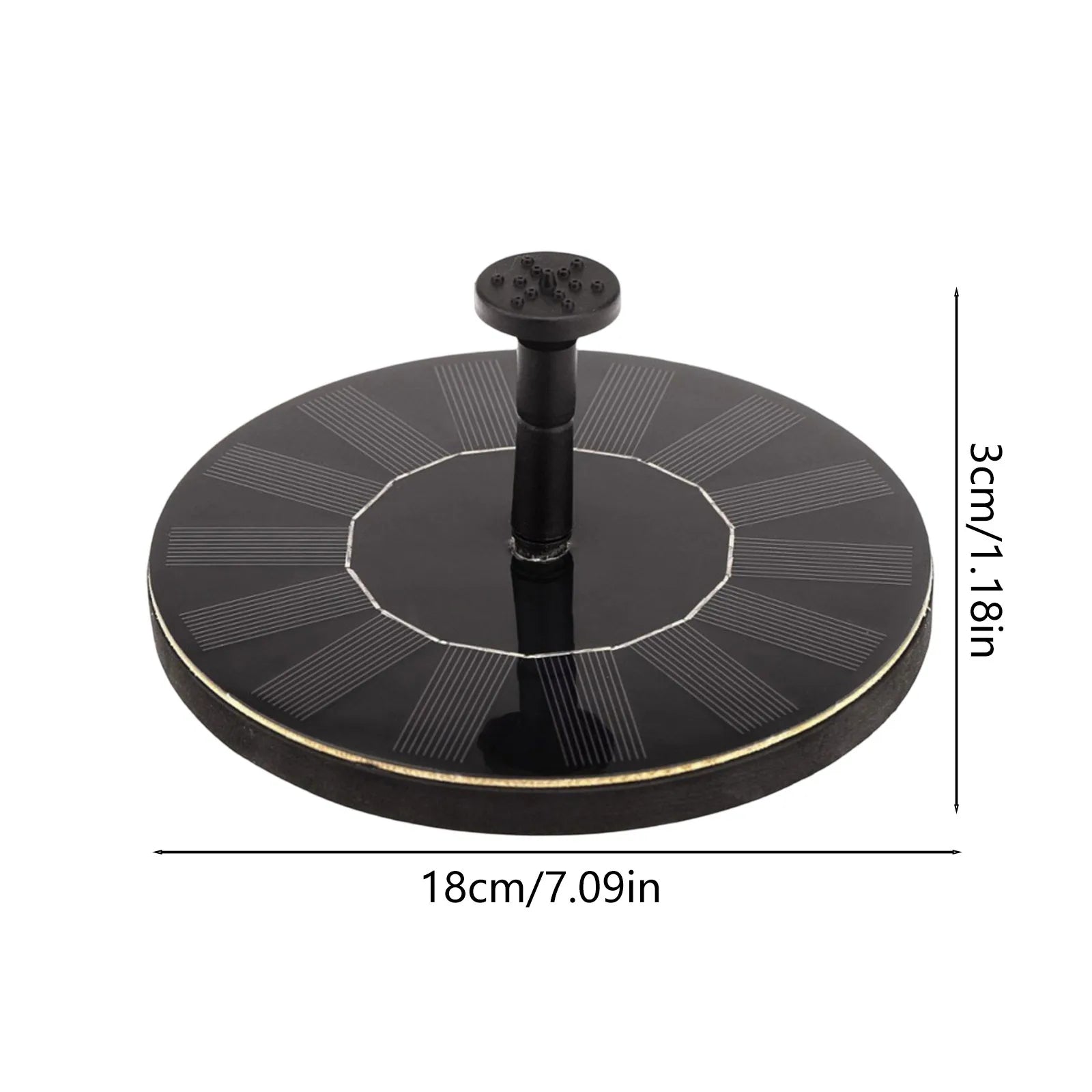 Solar Fountain Pump Floating Solar Panel Bird Baths Water Fountain with 4 Nozzles For Garden Outdoor Water Pool Pond Decor