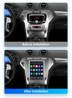 Hizpo For Tesla Style Car Radio For Ford Mondeo Mk4 Galaxy A/C 2007-2010 Carplay Screen Monitor Navigation Head Unit Player DSP