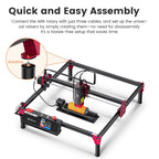 AlgoLaser Laser Engraver DIY KIT MK2 10000mW, Laser Cutter with 3.5" Touch Screen and AlgoOS High Precision Laser Engraving Tool