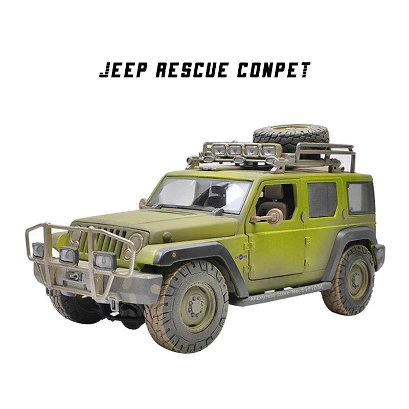1:18 New Hummer H2 H1 Jeep alloy car model simulation car decoration collection gift toy Die casting model boy toy