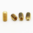 2-10pcs M2 M2.5 M3 M4 M5 M6 M8 M10 Brass Hexagon Socket Set Screws With Cup Point Grub Screw Bolts DIN916