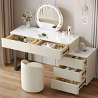 Light luxury dresser modern simple integrated small apartment storage cabinet desk retractable makeup table